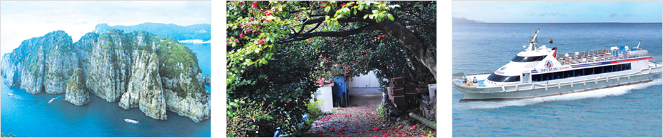 외도, 지심도, 유람선을 보여주는 사진입니다.