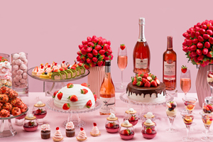 해운대그랜드호텔 로비라운지 라운드 딸기 디저트 뷔페 이미지